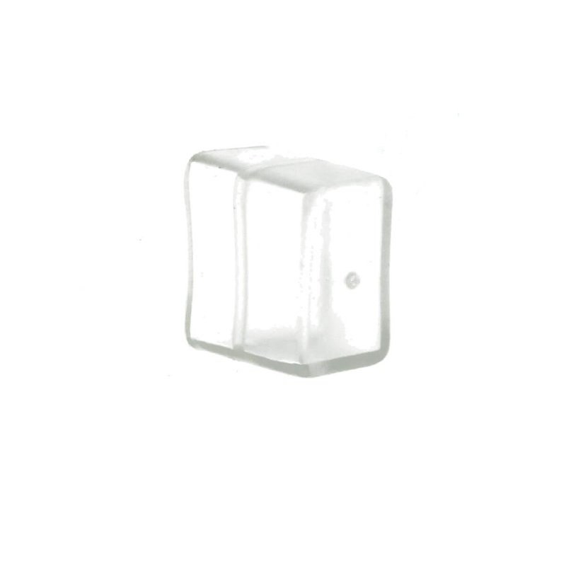 10 PZ Gommini PVC Morbida 15X9 mm per Chiusure Striscia Bobina Led Impermeabile