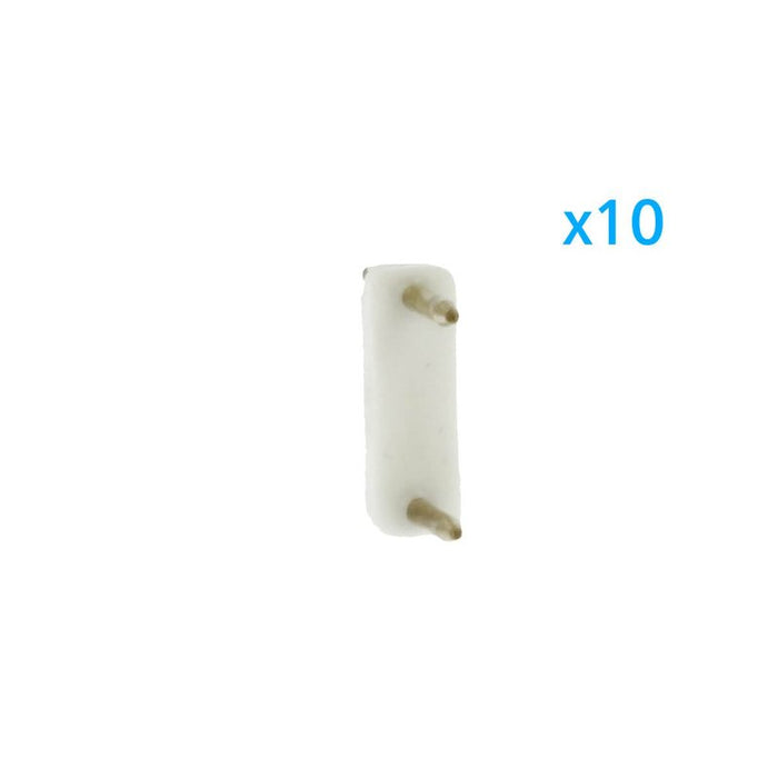 x10 Spina 2 Pin Passo 13,5mm per Connessione Striscia Led Mono 220V con Alimentatore