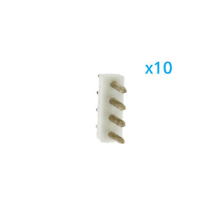 x10 Spina 4 Pin RGB Passo 12mm per Collegamento Bobina Led RGB 220V con Alimentatore