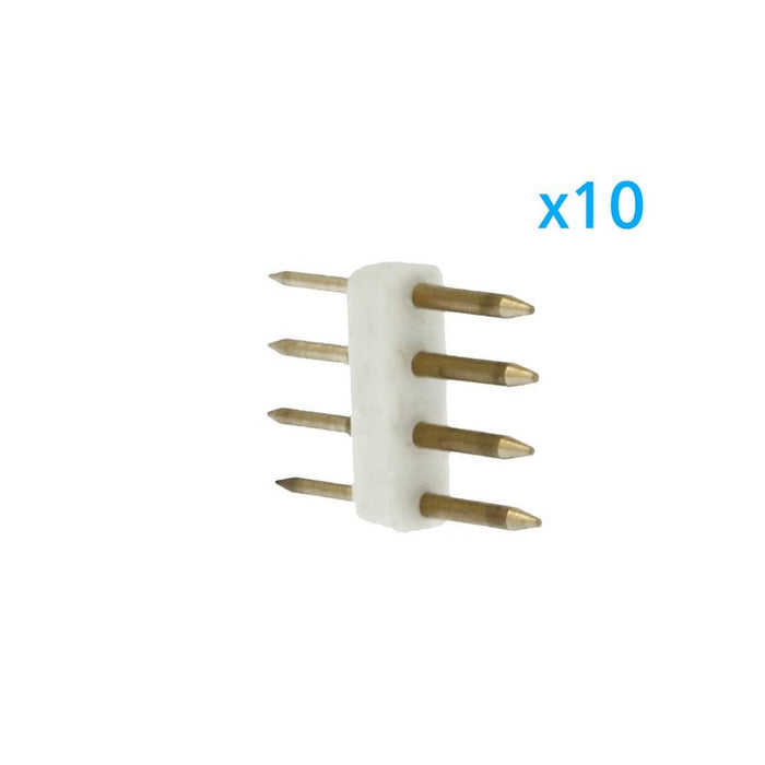 x10 Spine 4 Pin RGB 13 5mm per Bobine LED 220V Collegamento con Alimentatore