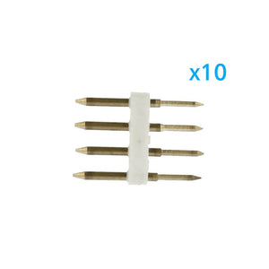 x10 Spine 4 Pin RGB 13 5mm per Bobine LED 220V Collegamento con Alimentatore
