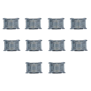 10 Pezzi Connettore Trasparente Invisibile 10mm RGB 4 PIN per Unire 2 Strisce LED