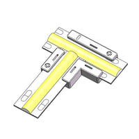 10 Pezzi Connettore Rapido L per Striscia LED 10mm con Coperchio Curva No Saldatura