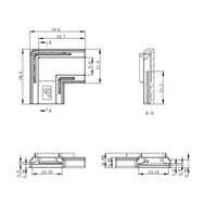 10 Pezzi Connettore Rapido L 4 in 1 per Striscia LED 10mm Curva Senza Saldatura