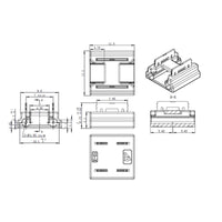 10 Pezzi Connettore Rapido 4 in 1 per Striscia LED 10mm Monocolore Senza Saldatura