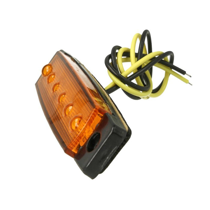10 Pezzi Fanali Laterali LED 12V 24V Arancione Luce Ingombro Cortesia Camper Furgone