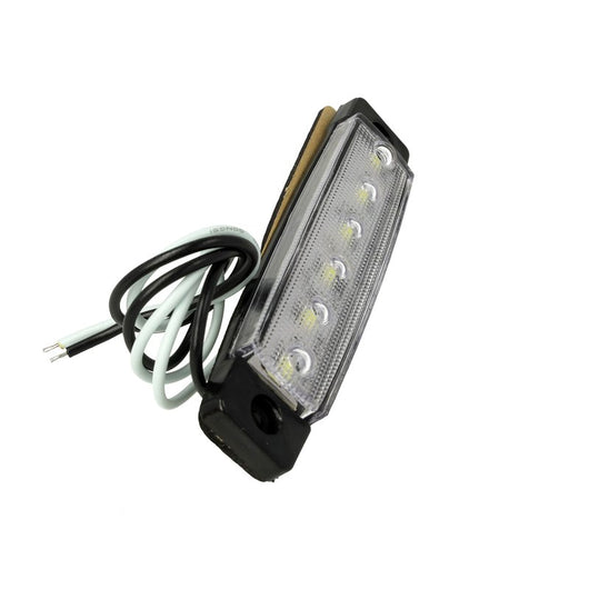 10 Pezzi Fanali Laterali LED 12V 24V Bianco Freddo Luce Cortesia Targa Camper