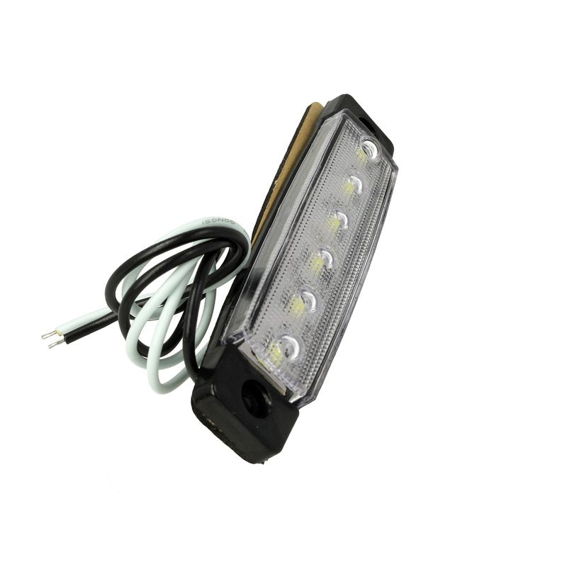 10 Pezzi Fanali Laterali LED 12V 24V Bianco Freddo Luce Cortesia Targa Camper