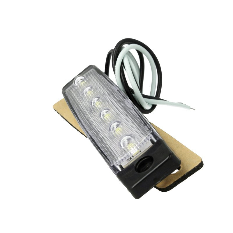10 Pezzi Fanali Laterali LED 12V 24V Bianco Freddo Luce Cortesia Targa Camper