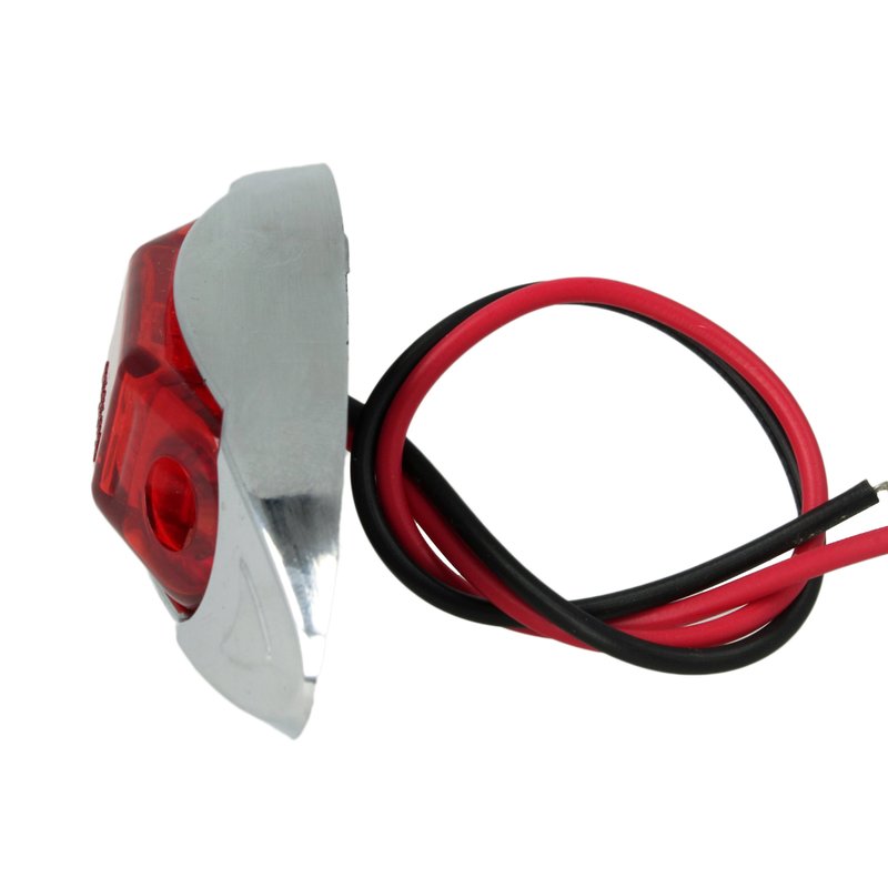 10 Pezzi Fanali Laterali LED 12V 24V Rosso Luce Ingombro Cortesia Targa Camper Barca
