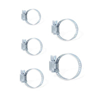 10 Pezzi Fascette Stringitubo Regolabili 18-32mm Acciaio Inossidabile 5 Misure