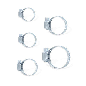 10 Pezzi Fascette Stringitubo Regolabili 18-32mm Acciaio Inossidabile 5 Misure