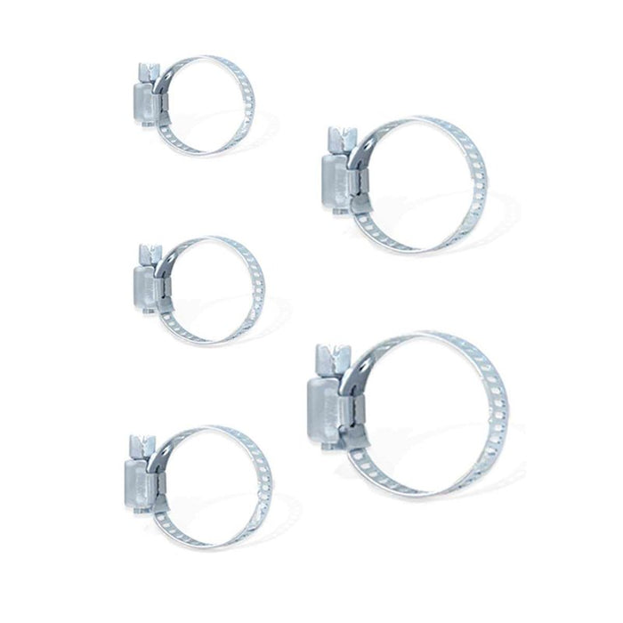 10 Pezzi Fascette Stringitubo Regolabili 18-32mm Acciaio Inossidabile 5 Misure