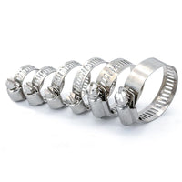 10 Pezzi Fascette Stringitubo Regolabili 18-32mm Acciaio Inossidabile 5 Misure