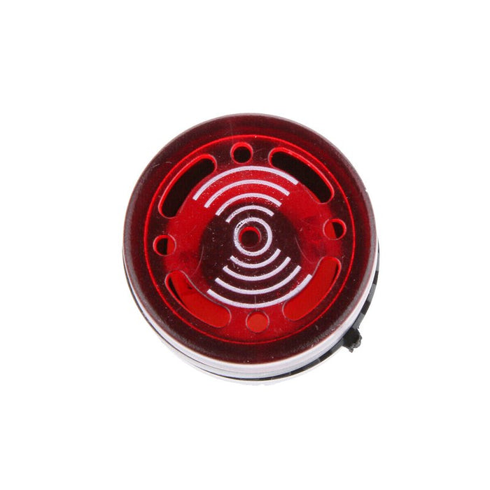 10 Pezzi Indicatore Led Rosso AC 220V Buzzer Allarme Acustico Da Incasso Foro 22mm