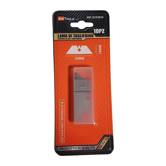 10 Pezzi Lame Di Ricambio Trapezoidale SK5 Forma T 18mm Per Taglierino Pieghevole