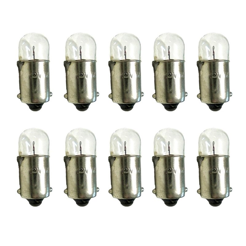 10x Lampade Alogene T4W BA9S 12V 4W Posizione Cruscotto Interno Auto Moto