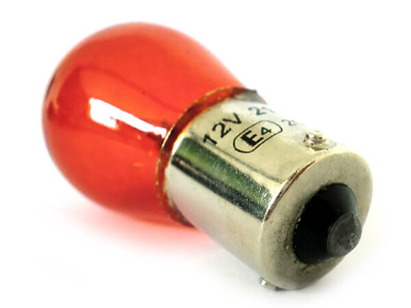 10x Lampade Alogene S25 PY21W 12V BAU15S Arancioni Piedi Storti Frecce Auto