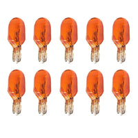 10 Lampade Alogene T10 WY5W 12V 5W Amber Arancione Vetro W2,1x9,5d