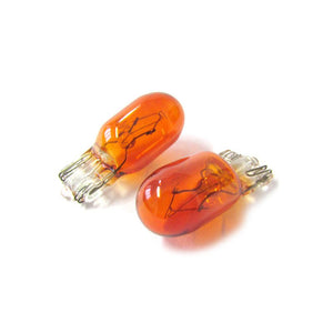 10 Lampade Alogene T10 WY5W 12V 5W Amber Arancione Vetro W2,1x9,5d