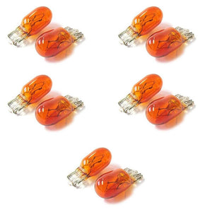 10 Lampade Alogene T10 WY5W 24V 5W Amber Arancione W2,1x9,5d per Camion