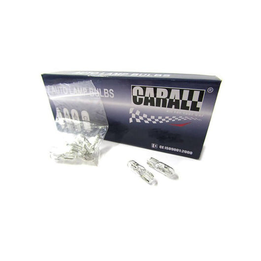 10 Lampade Alogene T5 W2W 12V 2W W2x4,6d per Cruscotto Spie e Luci Interne Auto