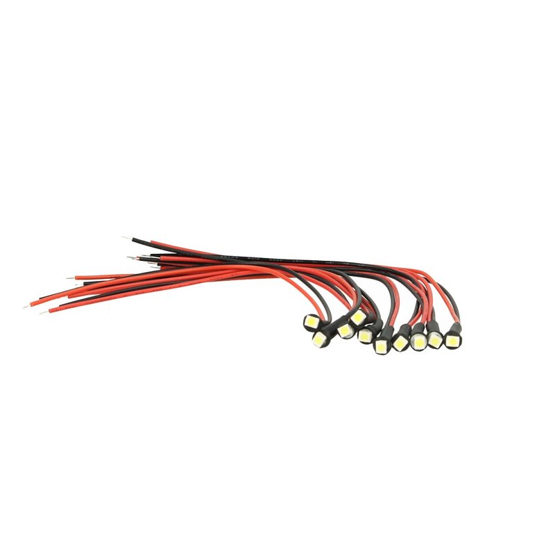 10 Pezzi Micro Mini Lampada LED 24V SMD 3528 Blu Luci Spia Camion Barca