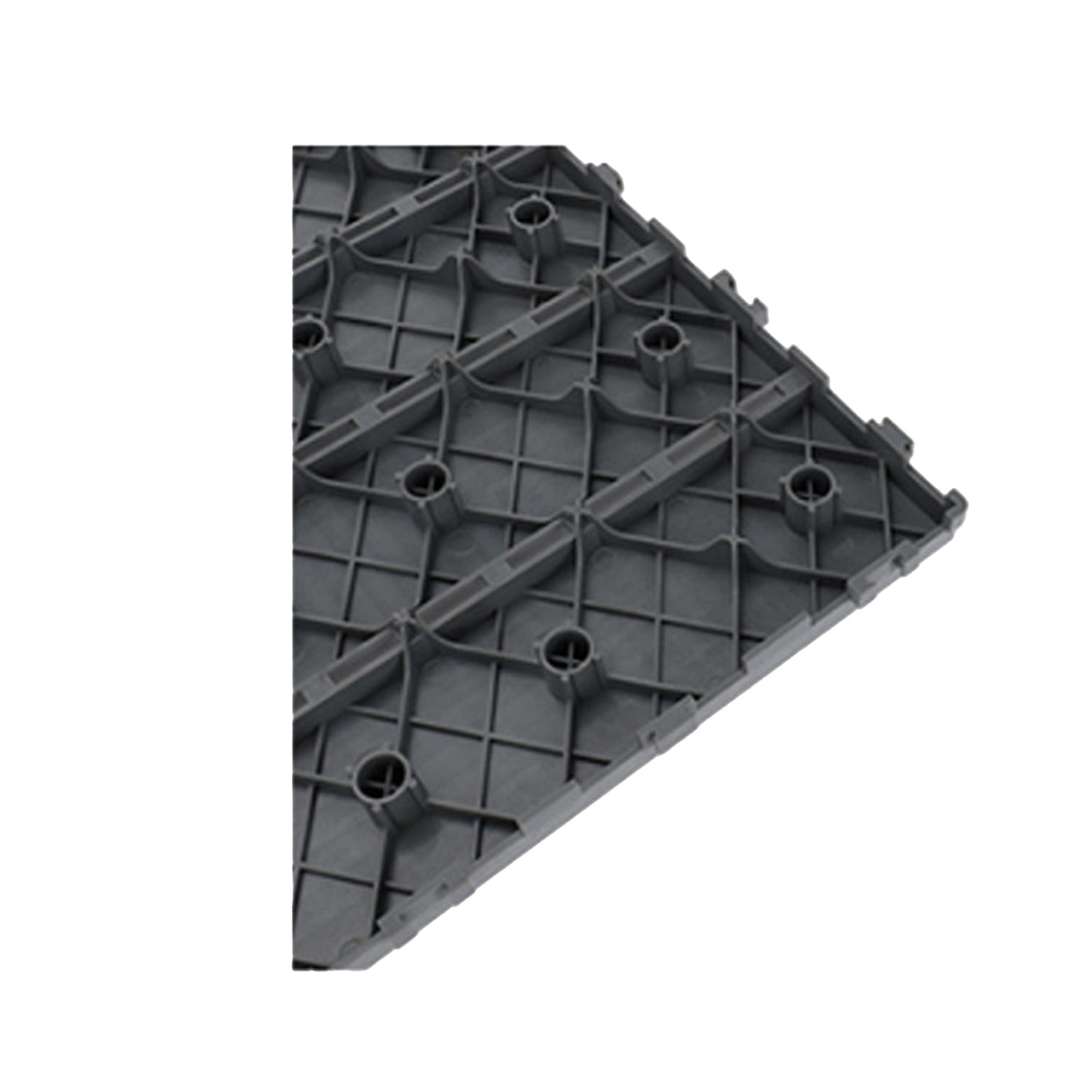 10 Pezzi Piastrelle Plastica Giardino 30x30x2cm Pavimento Esterno PVC Grigio