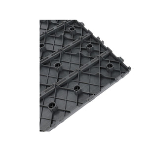 10 Pezzi Piastrelle Plastica Giardino 30x30x2cm Pavimento Esterno PVC Grigio