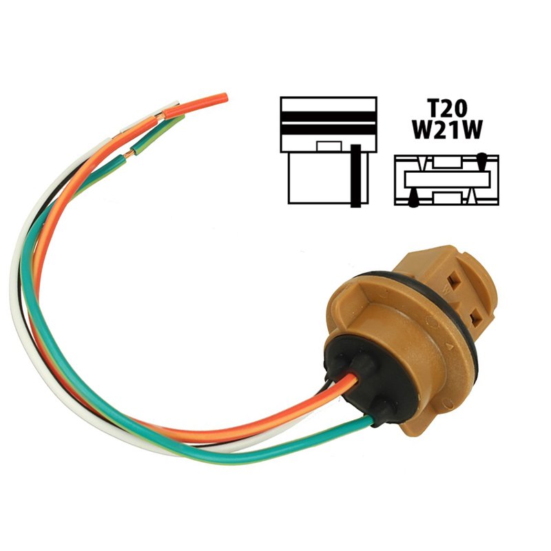 10 Portalampada Supporto Attacco 7443 T20 W21/5W