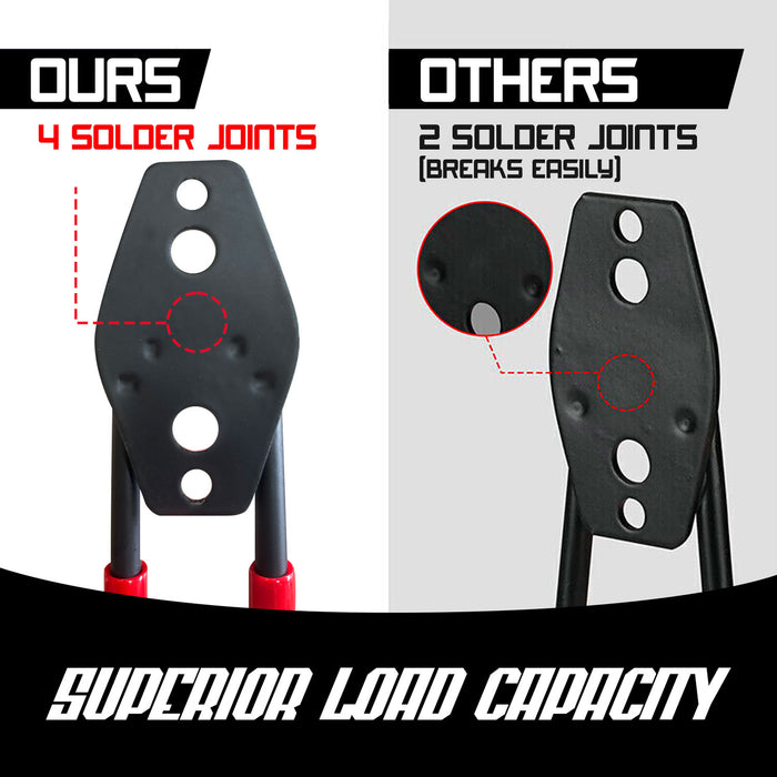 Set J Small - 10 ganci da garage per carichi pesanti, ganci da parete curvi 7x11 cm, doppio braccio antiscivolo