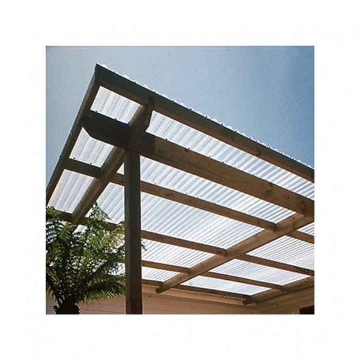 10 Lastre di Policarbonato Corrugato ONDA 76/18 CLEAR 1265X2000mm con protezione UV