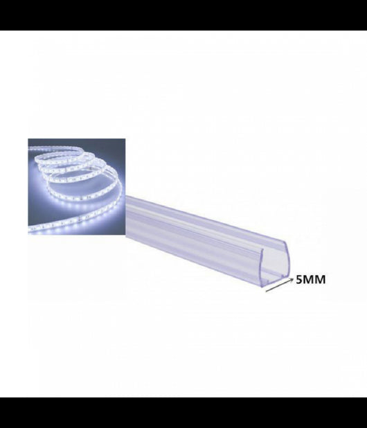 Profilo In Plastica Da 1 Mt Senza Copertura Per Strip Led Strisce Da 5 Mm Ps-5mm         