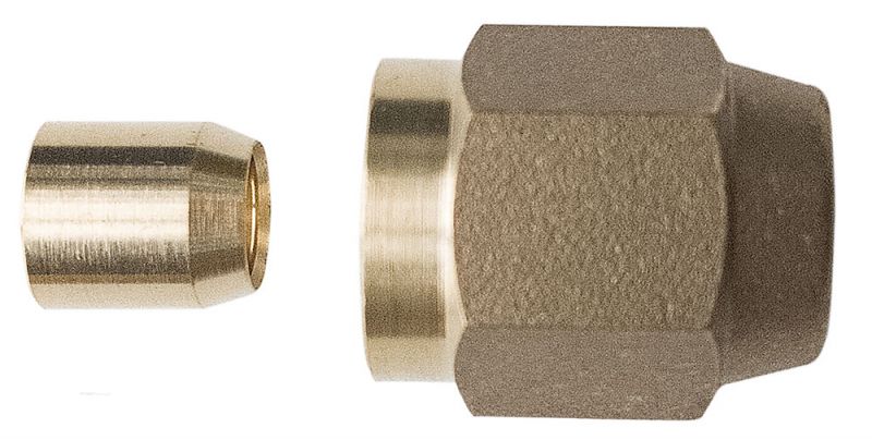 10 pz. RACCORDO AUTOCARTELLANTE RAME 1/4" GIUNTO clima CLIMATIZZATORE SENZA CARTELLATRICE