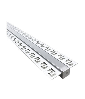 Profilo Ad Incasso Per Cartongesso Alluminio 2 Mt Con Copertura Opaca Al-18         