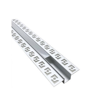 Profilo Ad Incasso Per Cartongesso Alluminio 2 Mt Con Copertura Opaca Al-18         