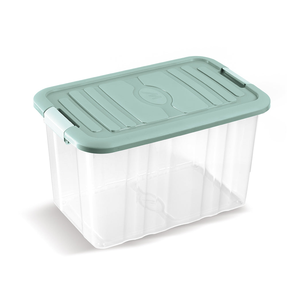 CONTENITORE SALVASPAZIO "EVERBOX" CON COPERCHIO + CLIPS RETTANGOLARE MIS. "M"  MHOME 10.3107.1.06.M