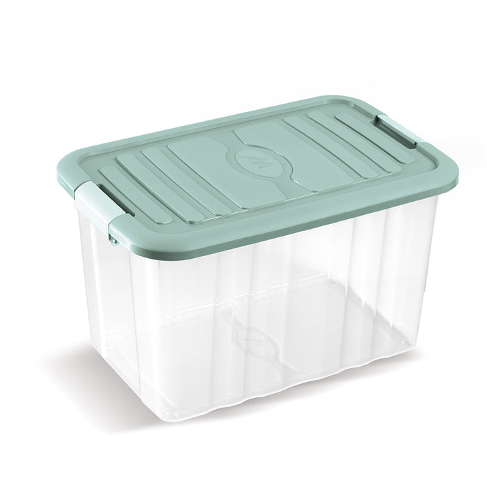 CONTENITORE SALVASPAZIO "EVERBOX" CON COPERCHIO + CLIPS RETTANGOLARE MIS. "M"  MHOME 10.3107.1.06.M