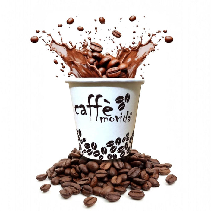 100 Bicchierini di caffè di carta Biodegradabili Per Caffe' Orzo 75ml Art.642356