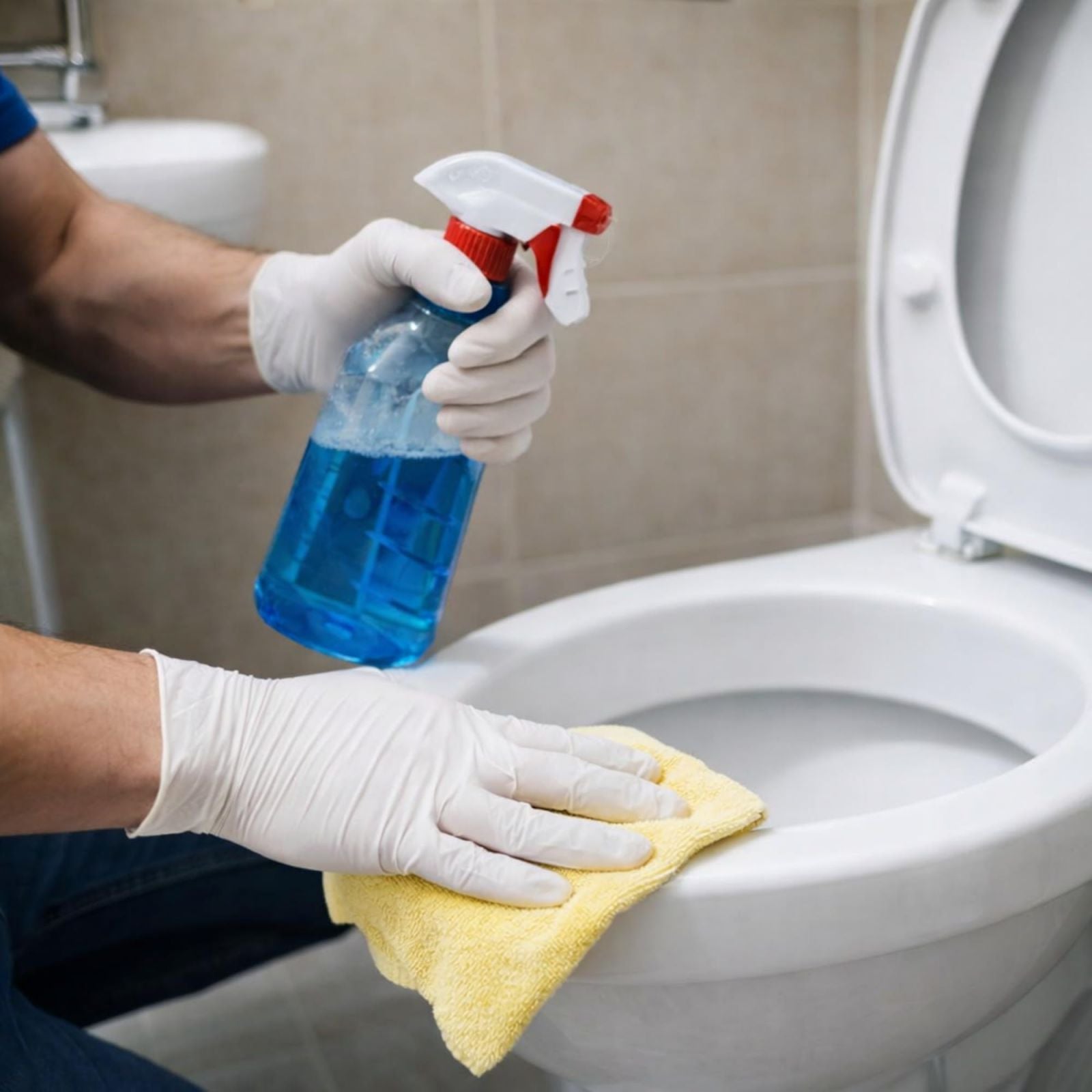 100 Guanti Monouso in Lattice Naturale Leggermente Talcati Taglia L Resistenti per Uso Professionale 830001700