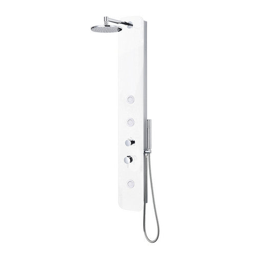 PARETE ATTREZZATA MULTIFUNZIONE MODELLO BALI Bianco lucido DH