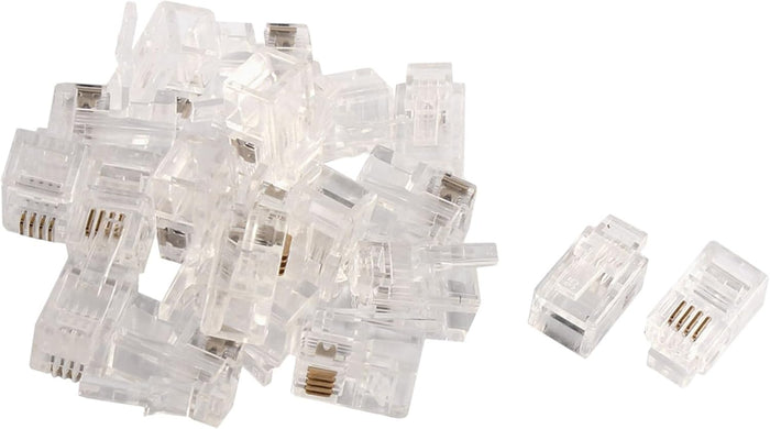 100 PEZZI CONNETTORE LAN CAT5 8 POLI ETHERNET PLUG LAN RJ45 NETWORK INTERNET