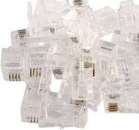 100 PEZZI CONNETTORE LAN CAT5 8 POLI ETHERNET PLUG LAN RJ45 NETWORK INTERNET