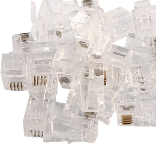 100 PEZZI CONNETTORE LAN CAT5 8 POLI ETHERNET PLUG LAN RJ45 NETWORK INTERNET