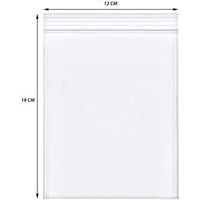 1000 Pezzi Buste Zip Trasparenti 12x19 cm Spessore 30 Micron Richiudibili