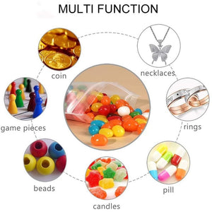 1000 Pezzi Buste Zip Trasparenti 12x19 cm Spessore 30 Micron Richiudibili