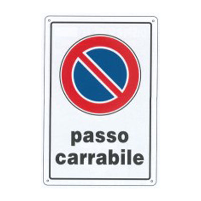 Cartello passo carrabile
