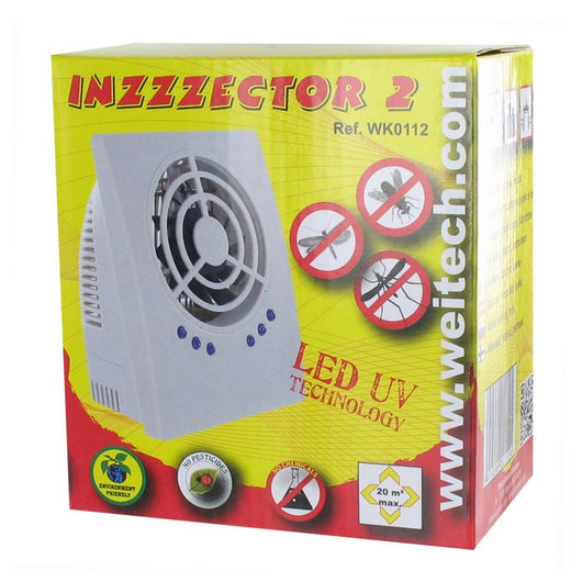 Weitech inzzzector 2 zanzariera elettrica con uv-a led e ventola