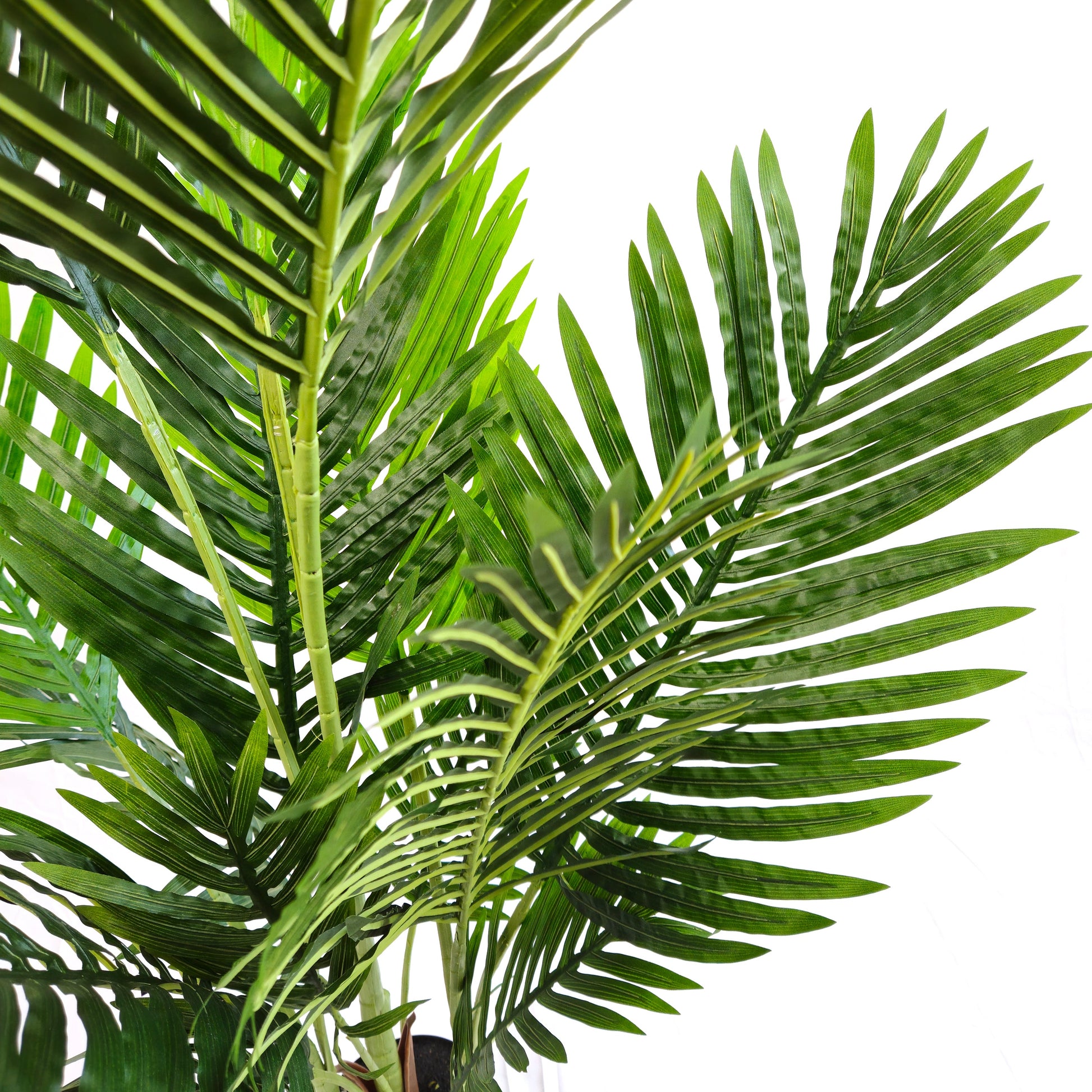 Pianta artificiale per interno Palma areca cm 150 verde con vaso