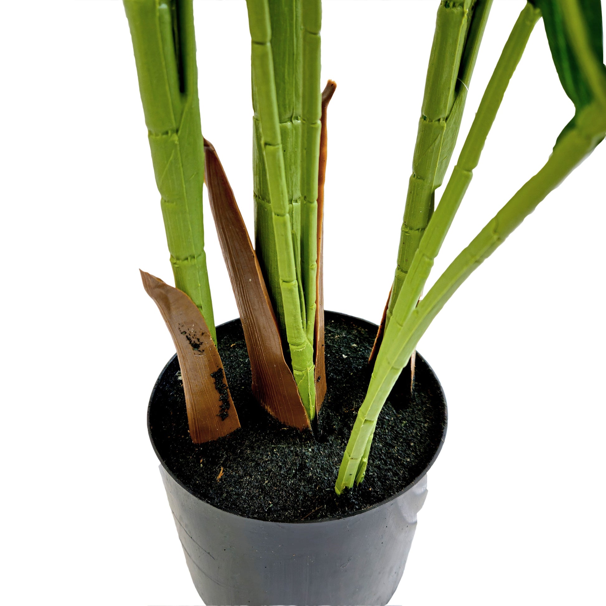 Pianta artificiale per interno Palma areca cm 150 verde con vaso